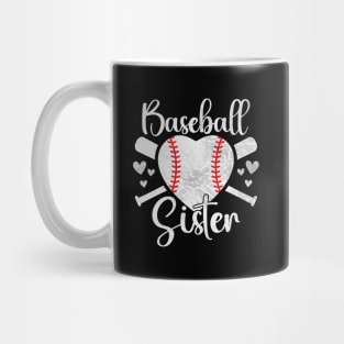 Baseball Sister Toddler Baby Baseball Player Mug